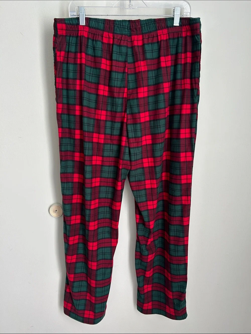 Nautica Red and Green Plaid men’s  Pajama Bottoms